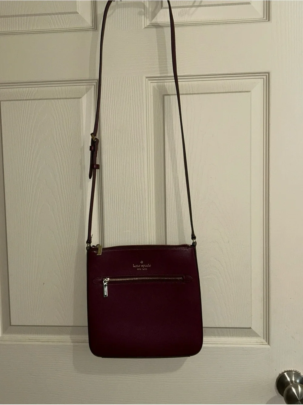 Kate Spade Red Sadie North South Crossbody Leather Purse Bag